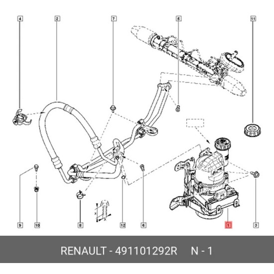 Orjinal Direksiyon Pompası Clıo Iv Sandero 491108089R 491101292R yedek parça