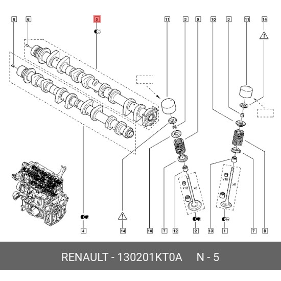 Orjinal Egzantrık Mılı H4M Megane Iv ( Egzoz ) 130201Kt0A Orjinal Egzantrık Mılı H4M Megane Iv ( Egzoz ) 130201Kt0A yedek parça