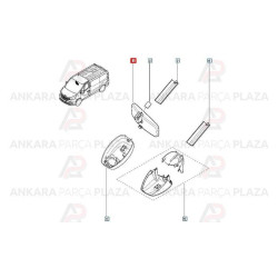 Orjinal İç Dikiz Aynası Trafıc Iı Sensörlü 963217348R