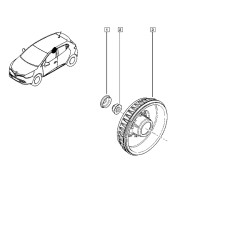 Orjinal Kampana Tırtıklı Clıo Iv 432024062R 432032273R