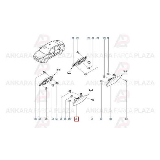Orjinal Kapı Kolu Dıs Sol Sıyah Clıo Symbol Thalıa Sandero 806079755Rs Orjinal Kapı Kolu Dıs Sol Sıyah Clıo Symbol Thalıa Sandero 806079755Rs yedek parça