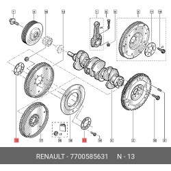 Orjinal Konver Parçası Bva R9 Salıncak Burcu 7700585631