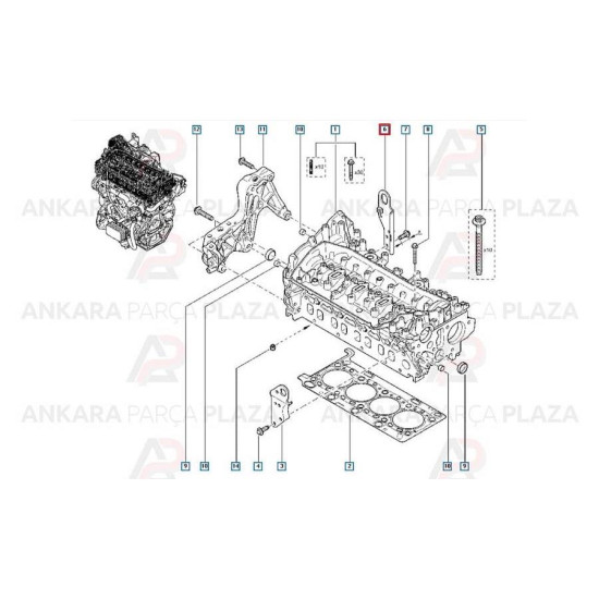 Orjinal Motor Bağlantı Takozu Talisman Megane Iıı 100051515R yedek parça