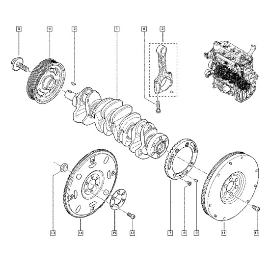 Orjinal Motor Volanı Fluence 123317608R Orjinal Motor Volanı Fluence 123317608R yedek parça