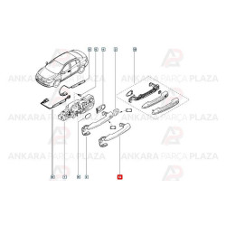 Orjinal Ön Kapı Dıs Açma Kolu Latıtude 2 Fıslı 806062661R