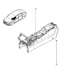 Orjinal Orta Konsol Megane Iv Icon Kapaksız 969104571R