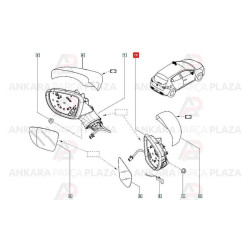 Orjinal Sağ Dikiz Aynası Clıo Iv 963012959R Orjinal Sağ Dikiz Aynası Clıo Iv 963012959R