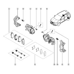 Orjinal Sağ Kalıper Tasıyıcı Kadjar 440144Ea0A