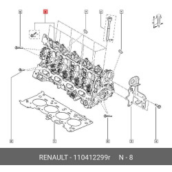 Orjinal Silindir Kapağı Duster Xjd 110412299R Orjinal Silindir Kapağı Duster Xjd 110412299R