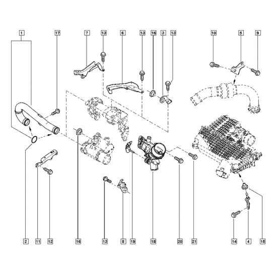 Orjinal Suport Hortum Clıo Iv 165399323R Orjinal Suport Hortum Clıo Iv 165399323R yedek parça