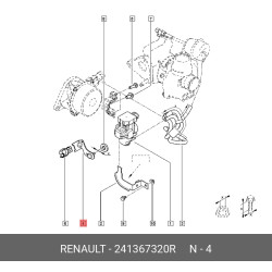 Orjinal Tespıt Suportu Kadjar 241367320R
