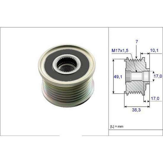 VALEO Alternatör Kasnağı 8200854119 MASTER III NISSAN QASHQAI MEGAN III MERCEDES 447 MOVANO B VALEO Alternatör Kasnağı 8200854119 MASTER III NISSAN QASHQAI MEGAN III MERCEDES 447 MOVANO B yedek parça