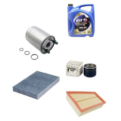 Megane 3 - III Yağ Bakım Seti (Yağ ve Hava Filtresi+Polen Filtresi+Mazot Filtresi+ Elf 5/30 5l Motor Yağı Partikül) 8200768927 - 8200820859 - 272774936R - 164009384R Megane 3 - III Yağ Bakım Seti (Yağ ve Hava Filtresi+Polen Filtresi+Mazot Filtresi+ Elf 5/30 5l Motor Yağı Partikül) 8200768927 - 8200820859 - 272774936R - 164009384R